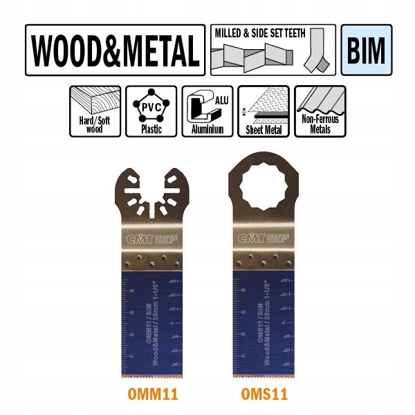 Brzeszczot oscylacyjny CMT OMM11 5szt