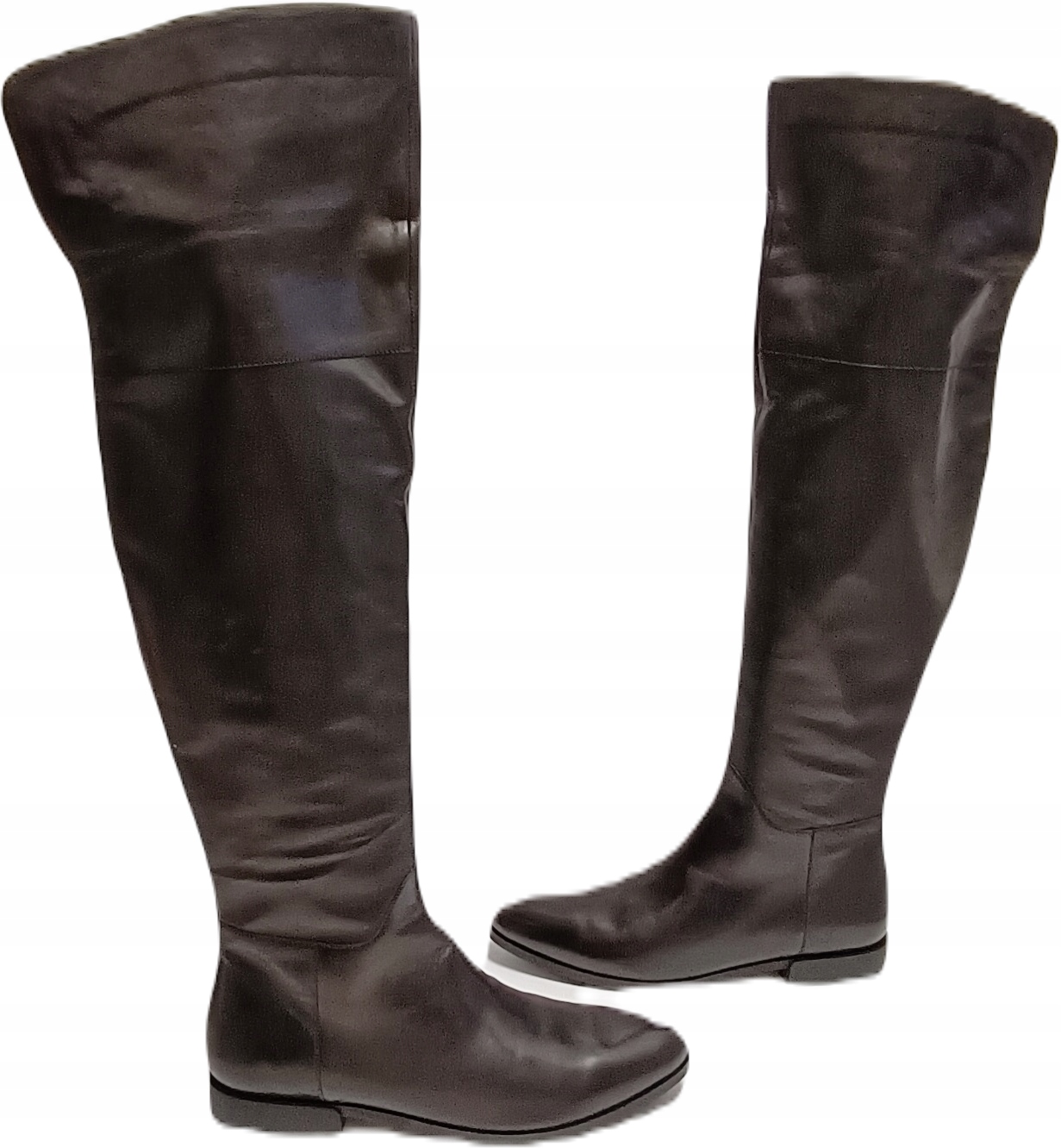 Dlouhé Kozačky mušketýrka 7mil 898127 černá r38