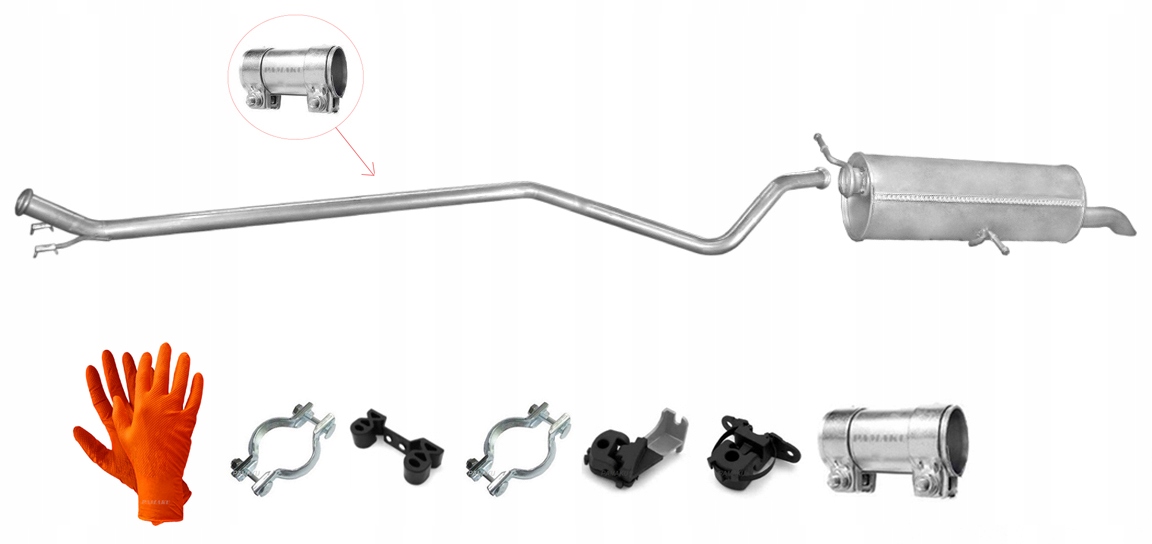 PEUGEOT 307 1.4 HDi HATCHBACK RURA TŁUMIK KOŃCOWY