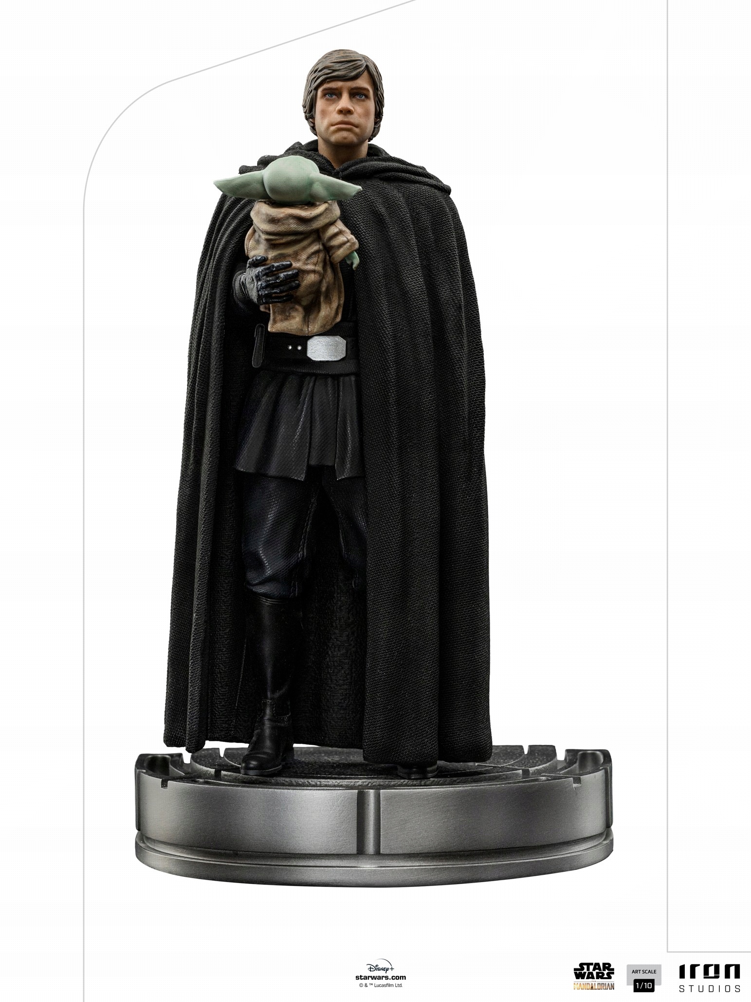 Iron Studios Star Wars: The Mandalorian Luke Skywalker and Grogu, měřítko
