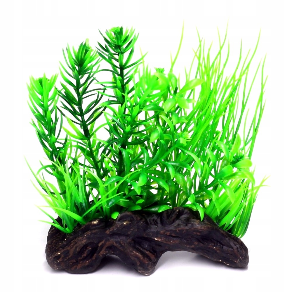 Levně Umělá Akvarijní Rostlina Kořenová Rostlina Dekorace Do Akvária 17 CM