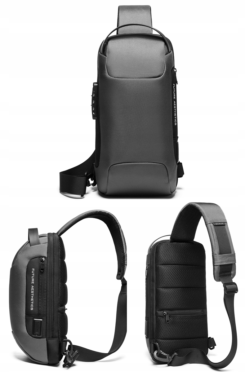 Antykradzieżowy PLECAK TORBA na JEDNO ramię TSA EAN (GTIN) 1225485469541