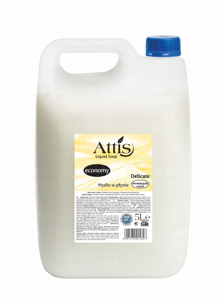 

Attis Mydło w Płynie 5L Economy Delicate Zapas