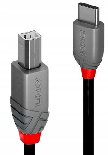 Kabel USB typu C-B DAC drukarka 2m Lindy 36942