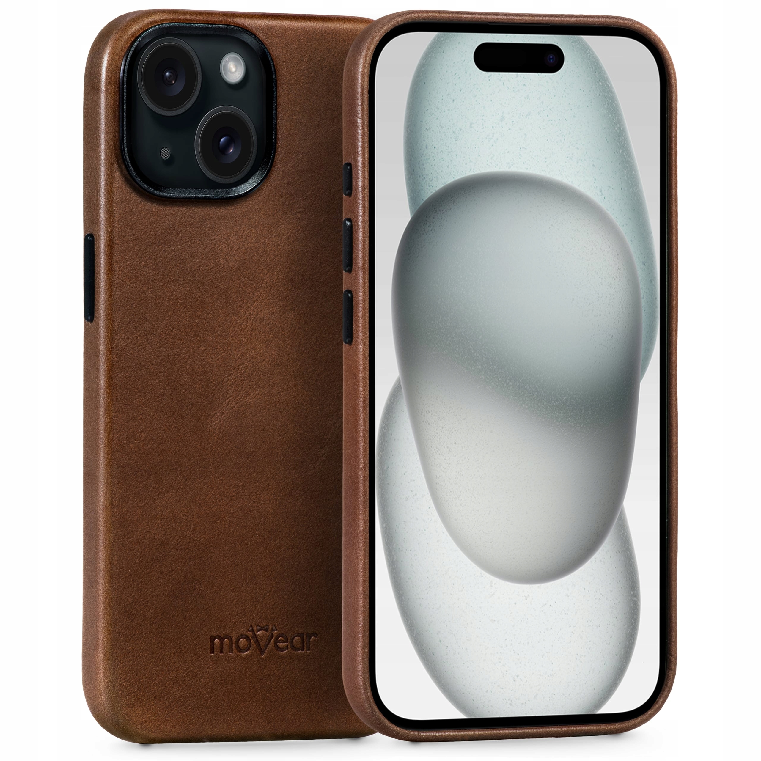 Zadní Kryt pro iPhone 15 MagSafe Pouzdro slim case premium Movear hnědý