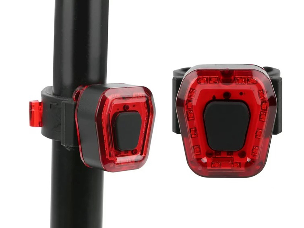 Lampka Rowerowa Tylna 14 Led Na Rower Światło Czerwone Mocne Tył Aku