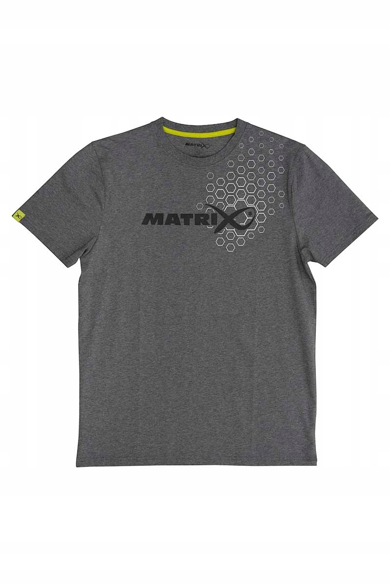 Matrix Hex Print T-Shirt Grey XL