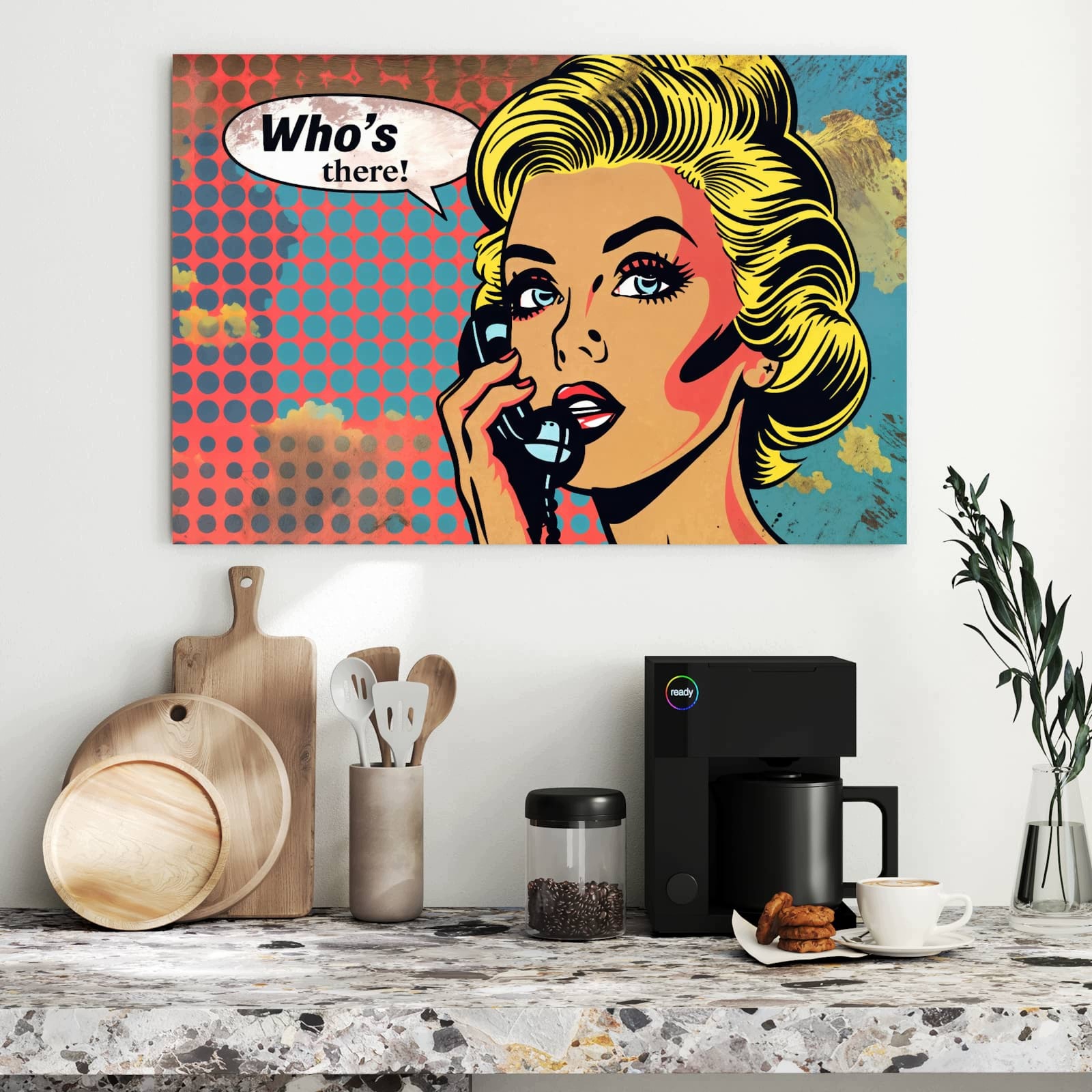 Magnetická tabule Rozmawiajouca przez telefon 90 × 60 cm