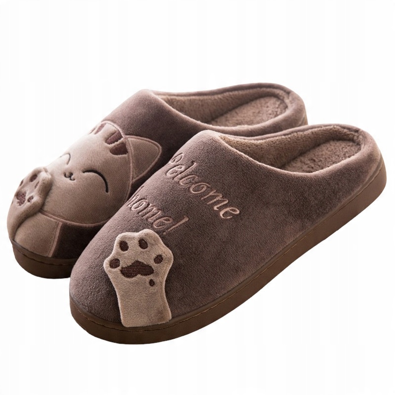 

Papcie Kapcie Damskie Welcome Home z kotem 40/41
