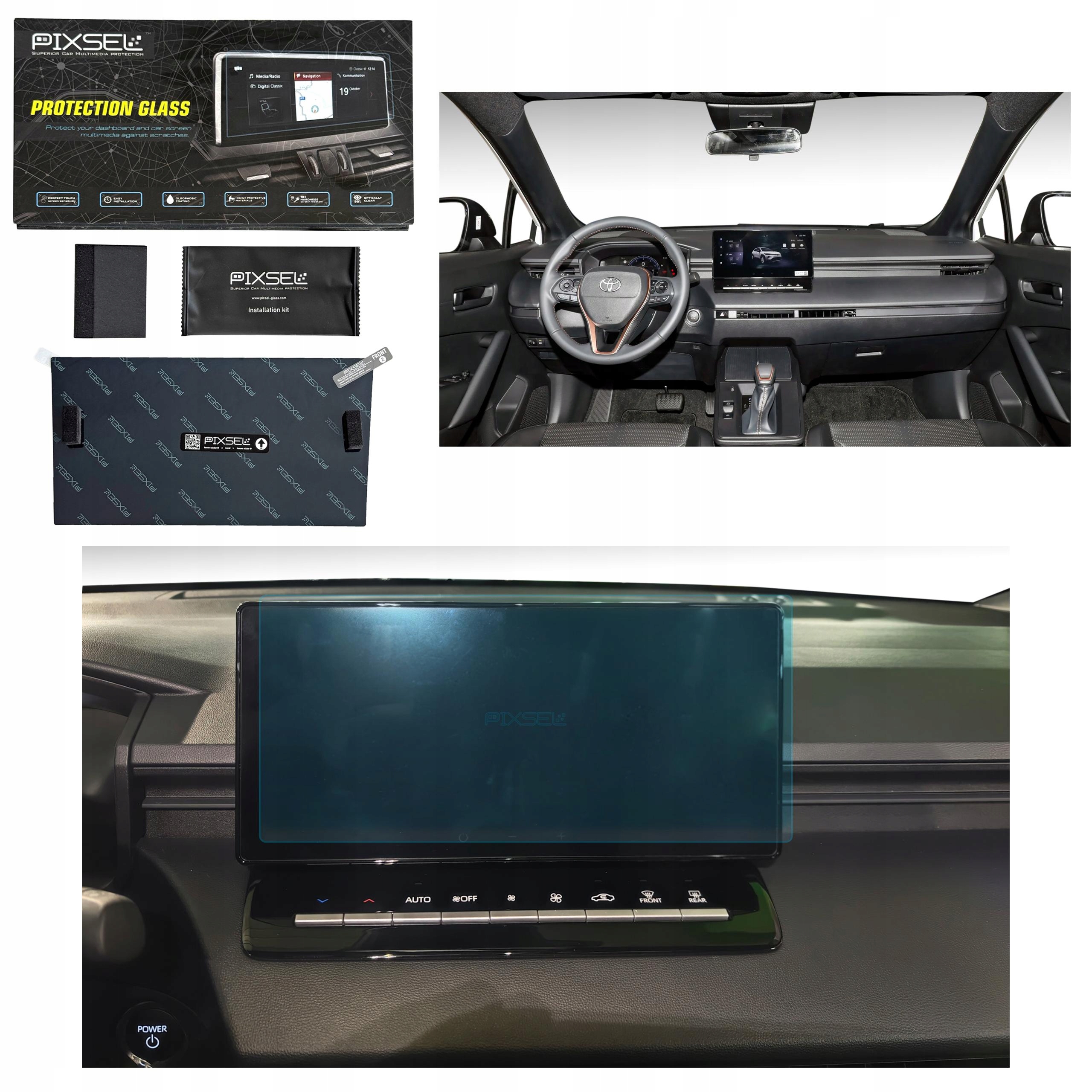 Antyodciskowe Matowe Szkło Ochronne Toyota Corolla CROSS-11.7“ 2025-