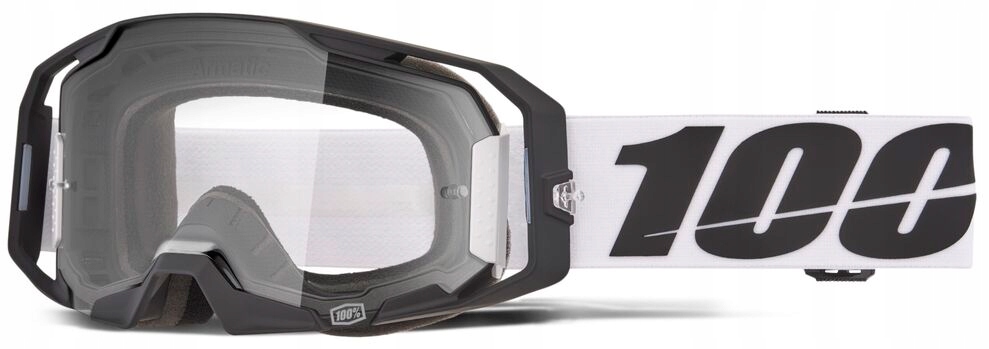 Okuliare Na Crossový Štvorkolku 100 % Armatic Caldwell Black Mirror Clear 50059-00012