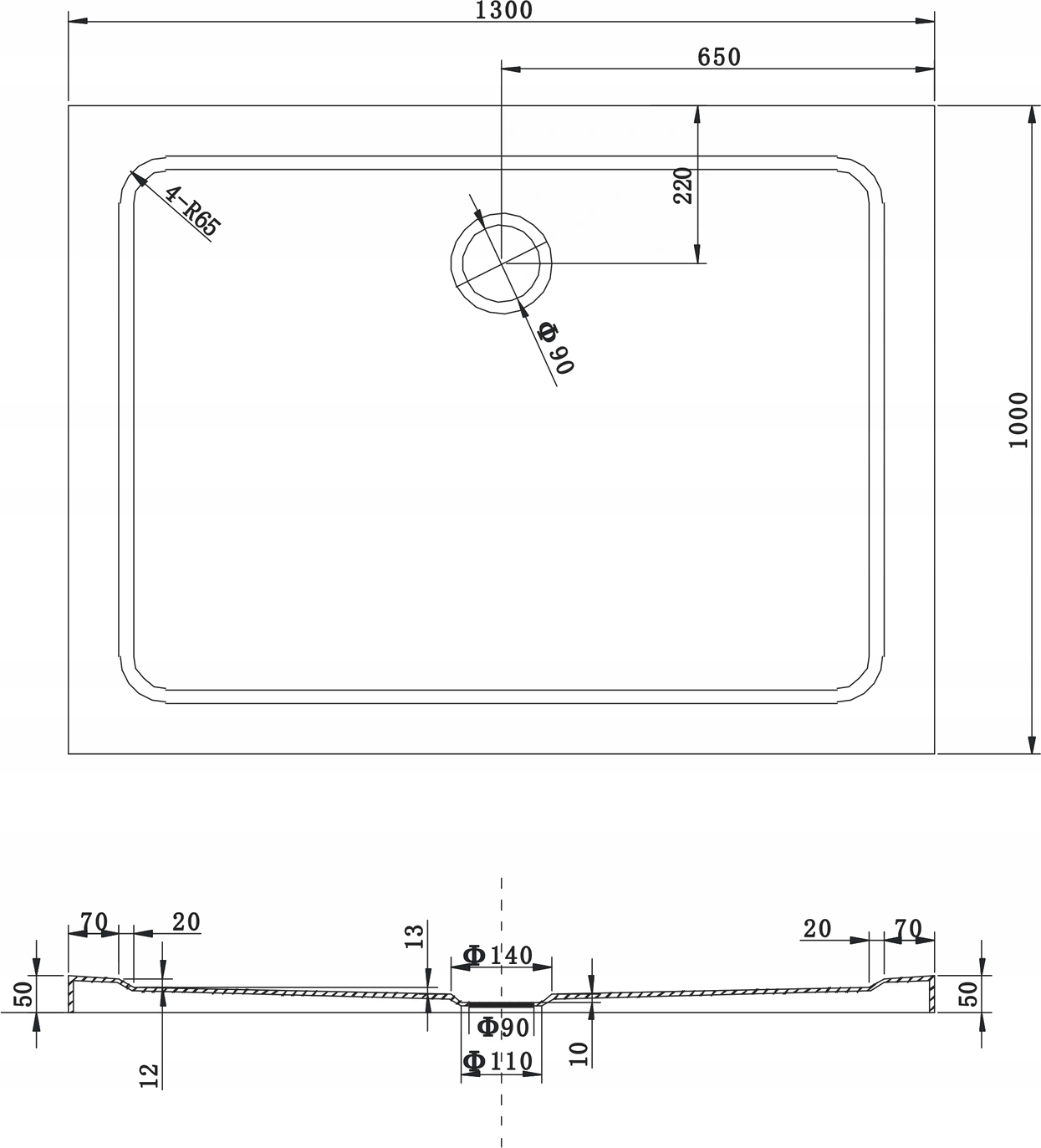 MEXEN APIA SPRCHOVÁ KABÍNA 130x100 + SPRCHOVÁ VANIČKA Sklo / hrúbka skla 5 mm