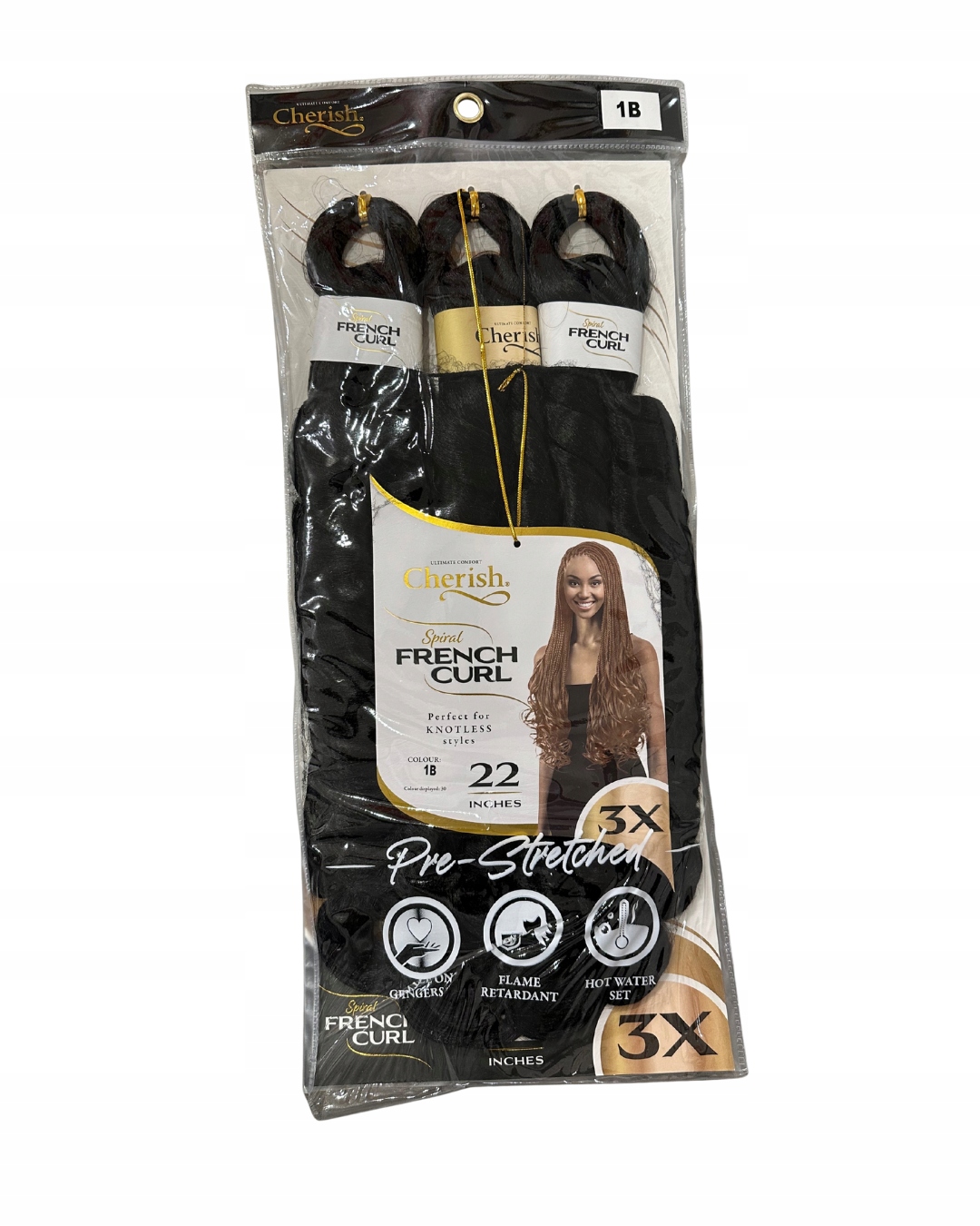 French Curl 22inches 1b Cherish