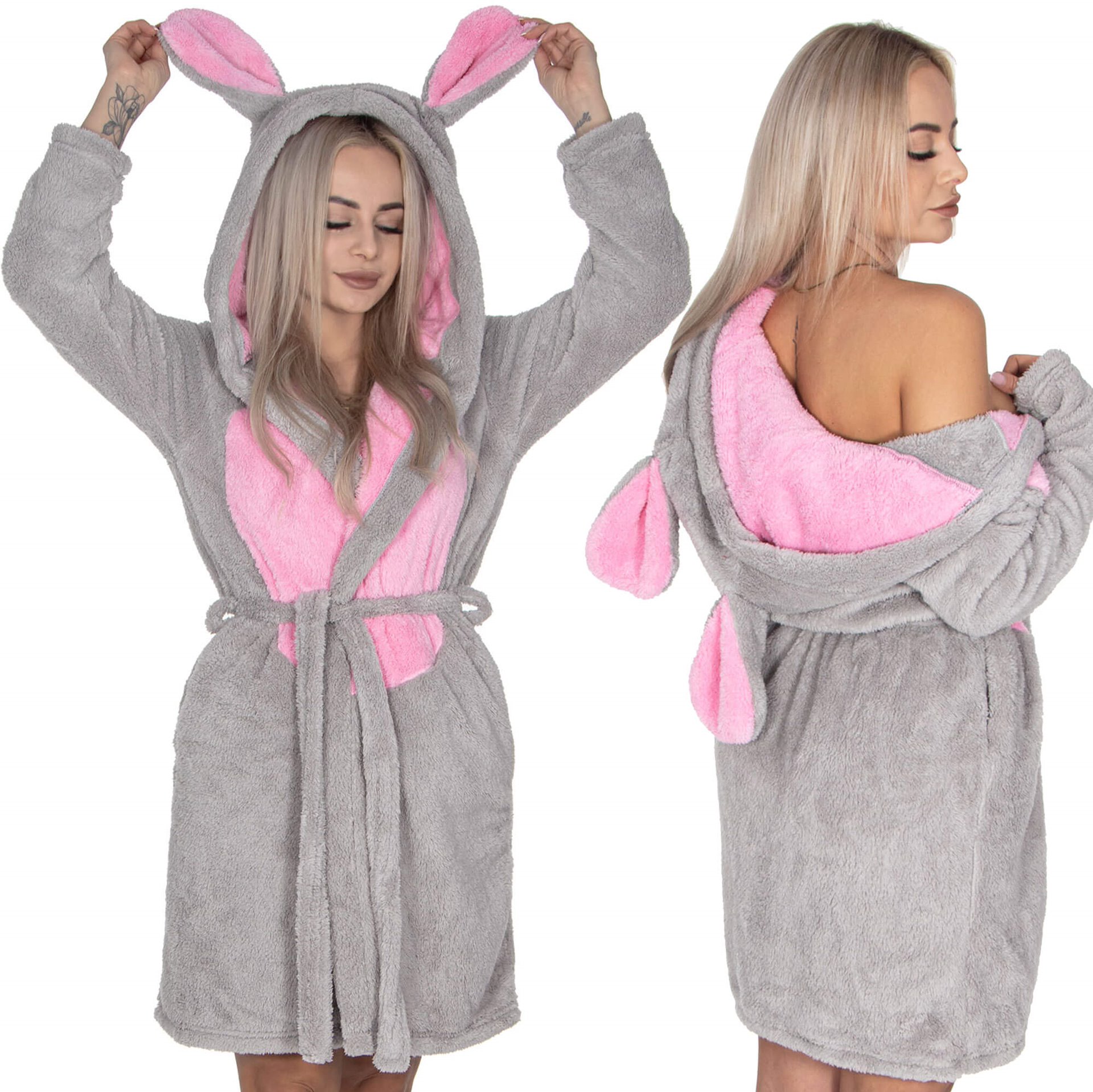 Dámský Fleecový Župan S Kapucí vel. L/XL Měkký, Silný A Dlouhý