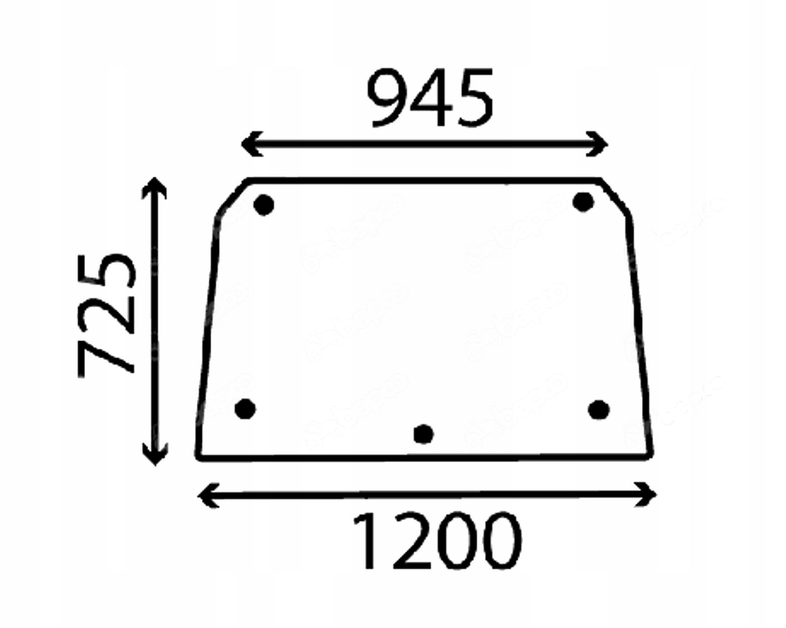 sklo Case série 46 a 55 zadní 3226351R3