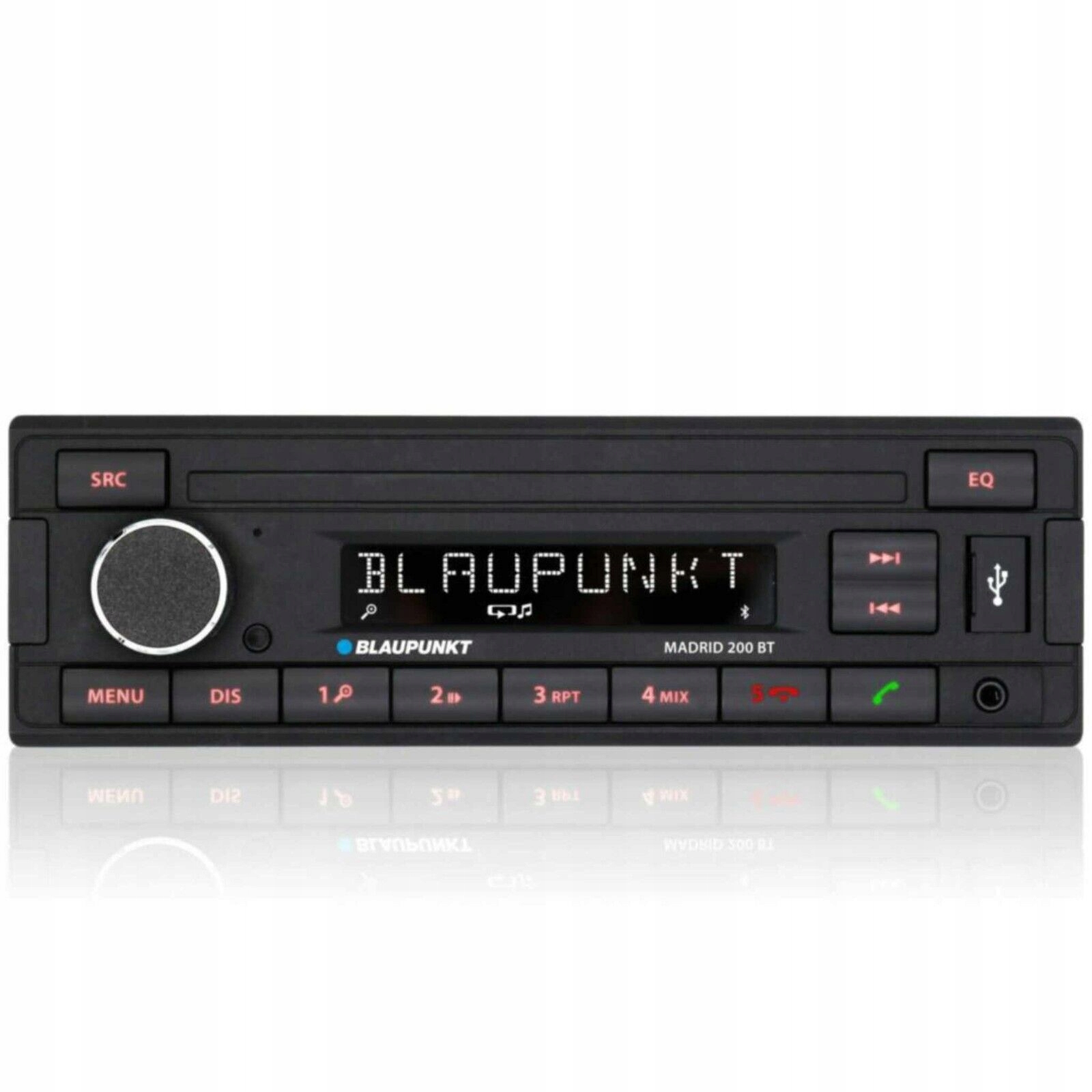 Autorádio MP3 Usb Bluetooth Zelená hora Blaupunkt Madrid 200 Bt