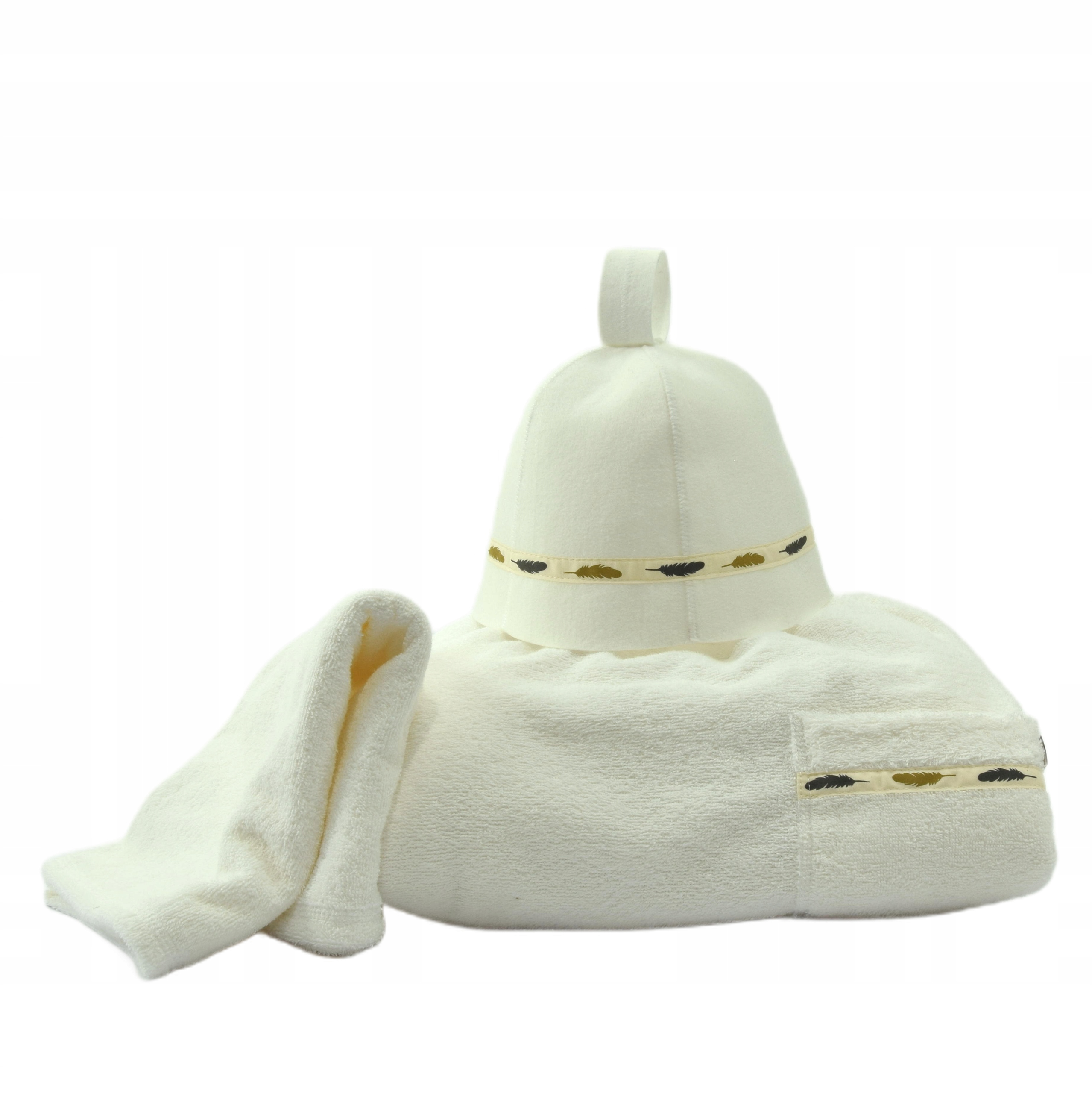 Čepice do sauny pánský set 3 ks Bavlna velikost XL