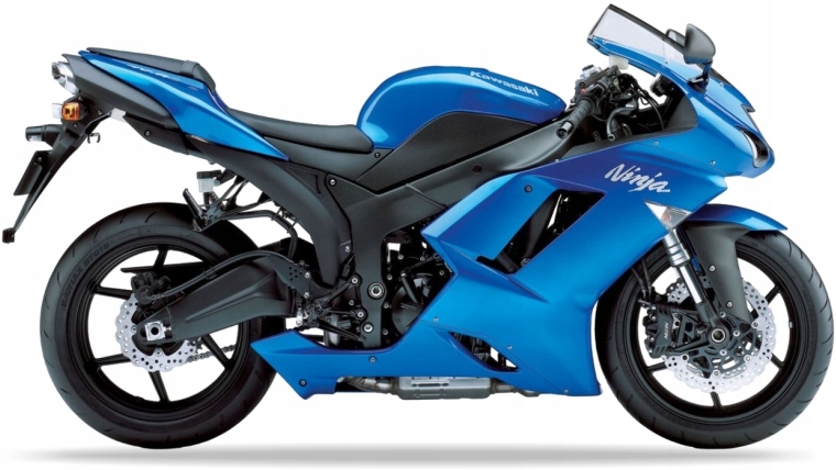 Samolepky Na Motocykl Juula Pro Kawasaki Zx 6R 2007-2008 Modré 723