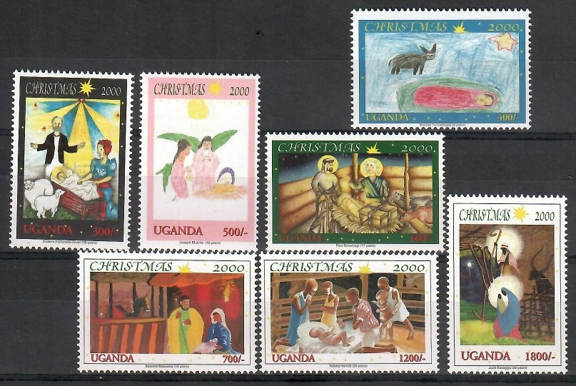 Uganda 2000 Mi 2319-2325 Czyste **