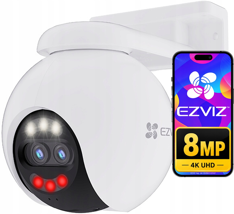 Kamera Wifi 4K Otočná Ezviz H80X Dual Lens 8MPx 2Mpx Inteligentní