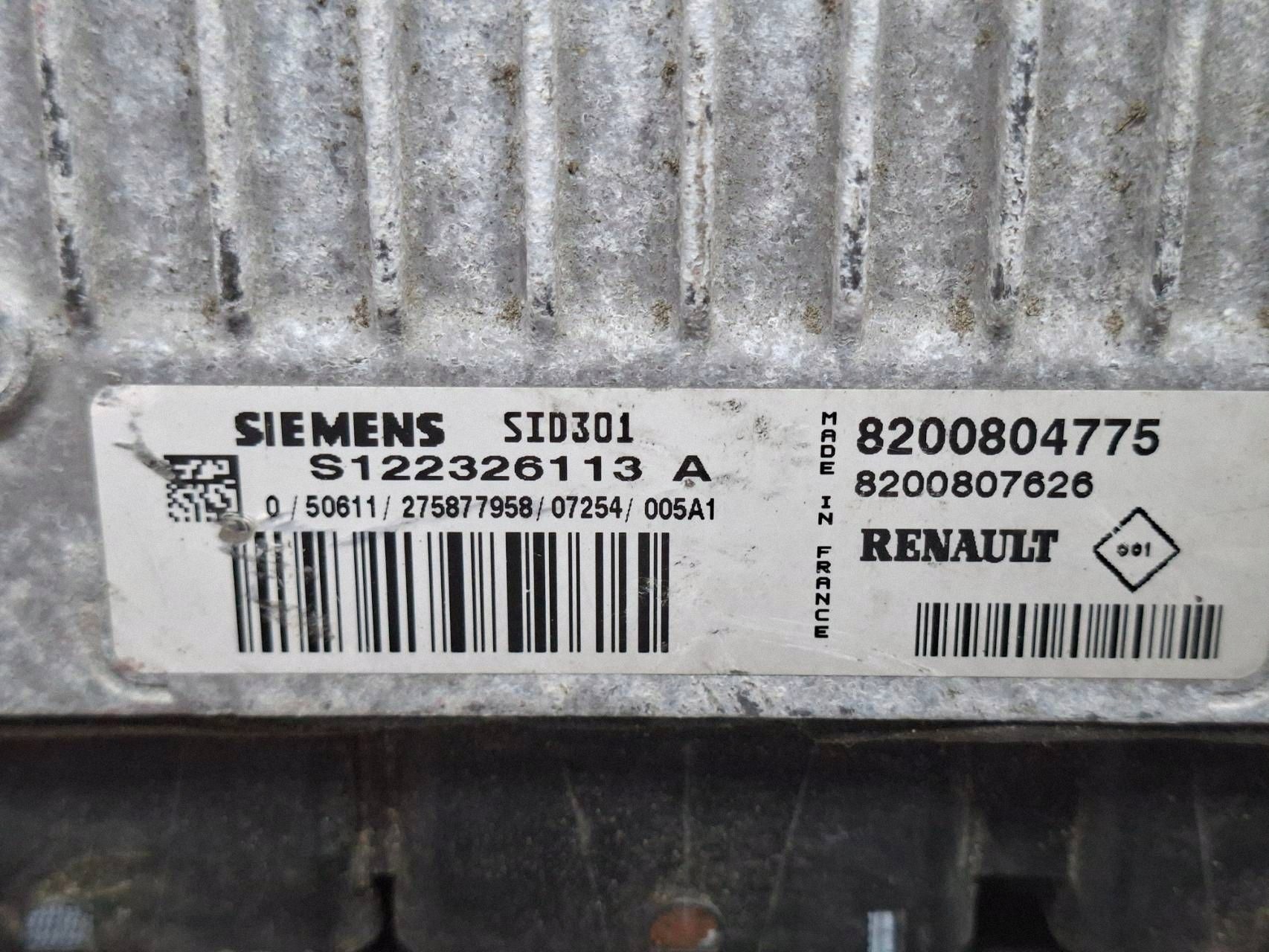 control unit of the engine S122326113A 8200804775 8200807626 RENAULT 1.5 DCI