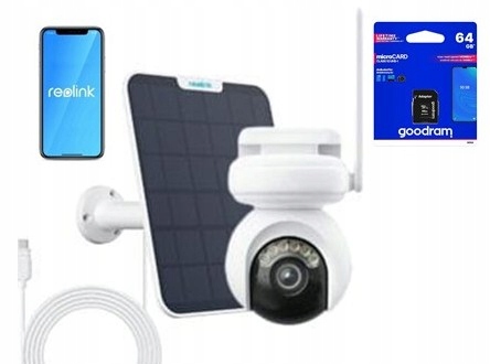 Kamera Reolink Altas B660 8MP 4K WiFi 6 360° Rotace 20000 mAh Panel Karta 64