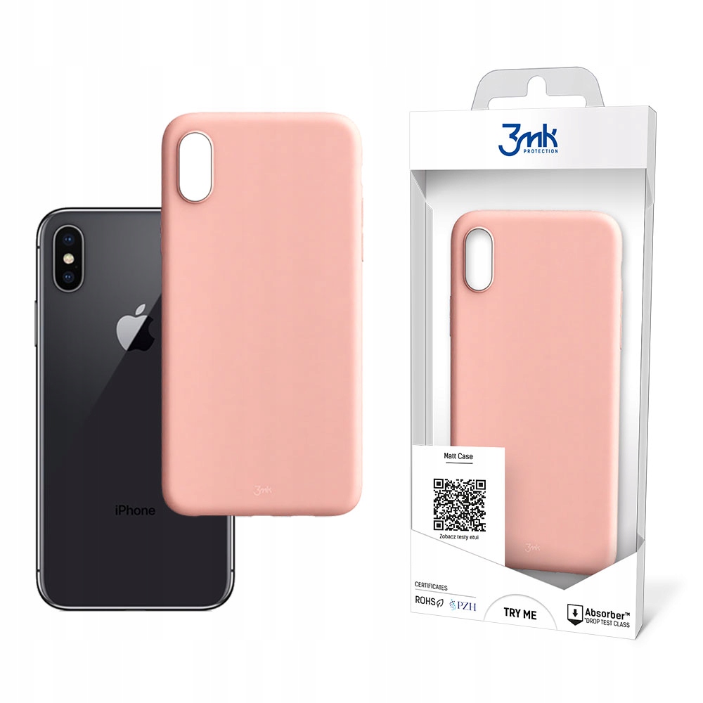 Etui 3mk Matt Case na Apple iPhone Xs Max różowe matowe 3mk Protection