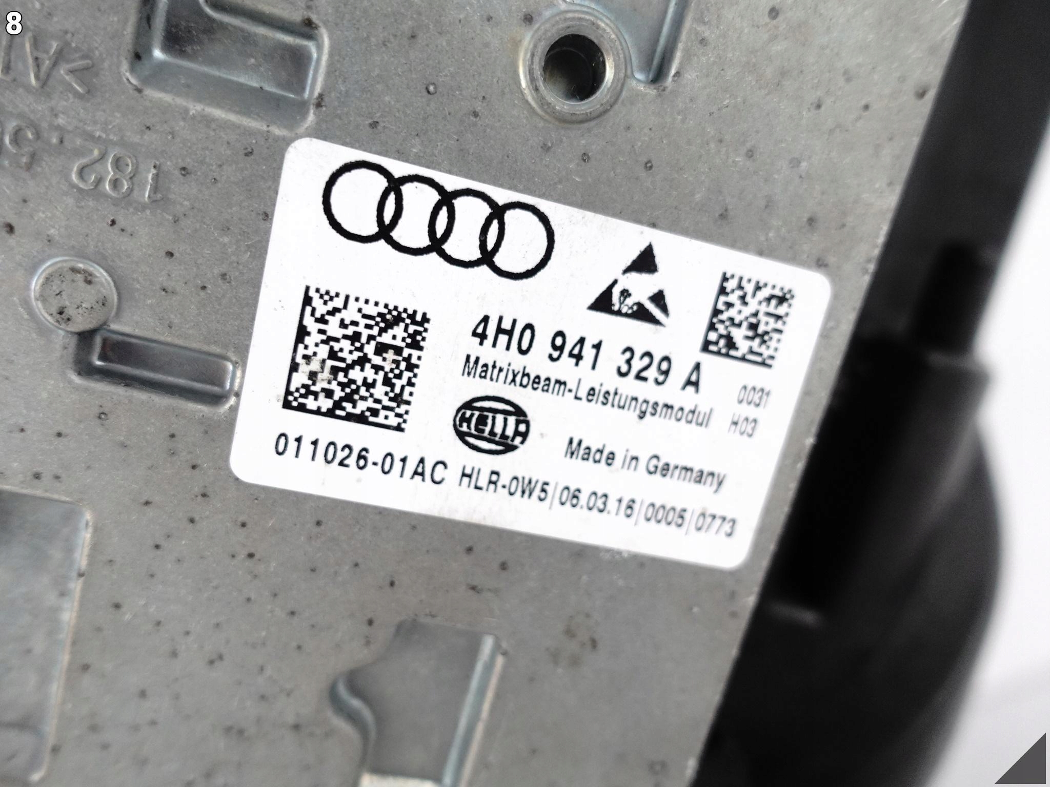AUDI RS7 4G8 C7 LIFT 14-18 light FULL LED MATRIX right complete EU