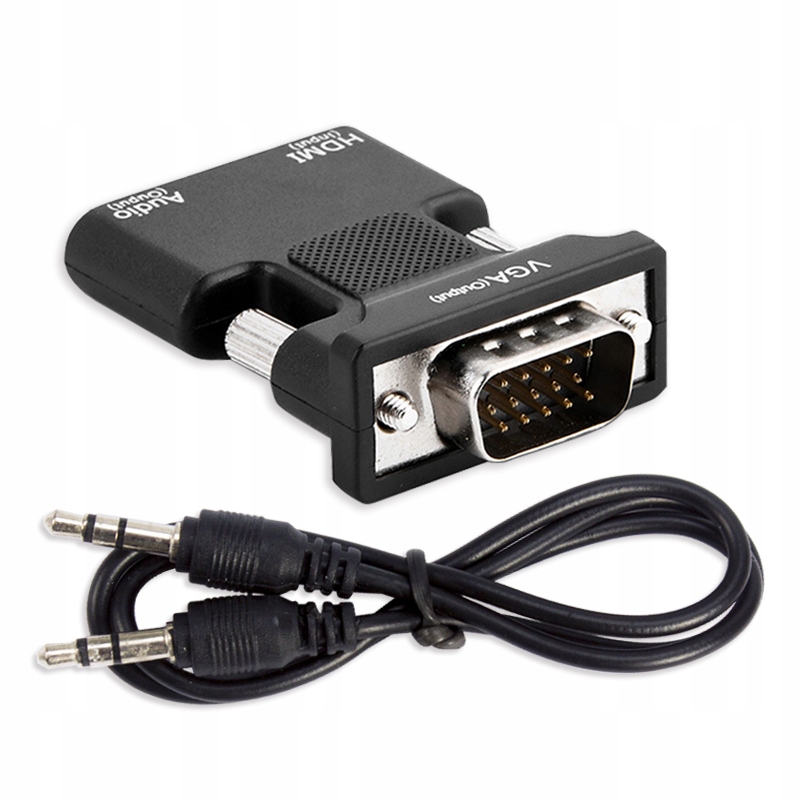 

Adapter Konwerter Hdmi do Vga Audio Kabel Jack
