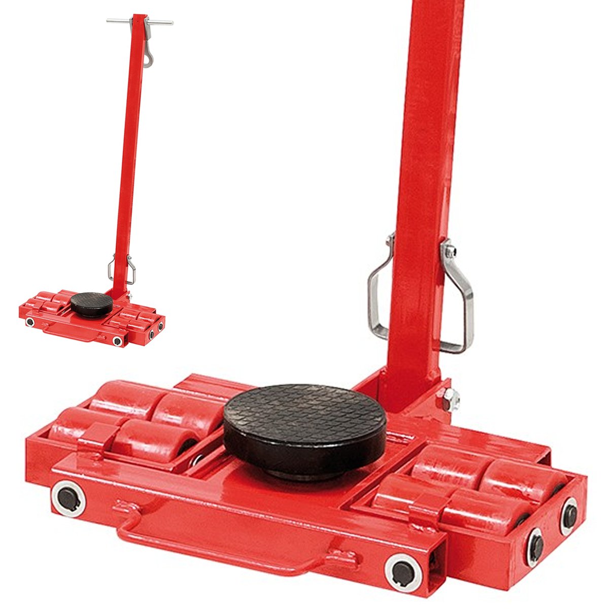 PODNOŚNIK TRANSPORTOWY Z WÓZKIEM DO MASZYN 8 TON