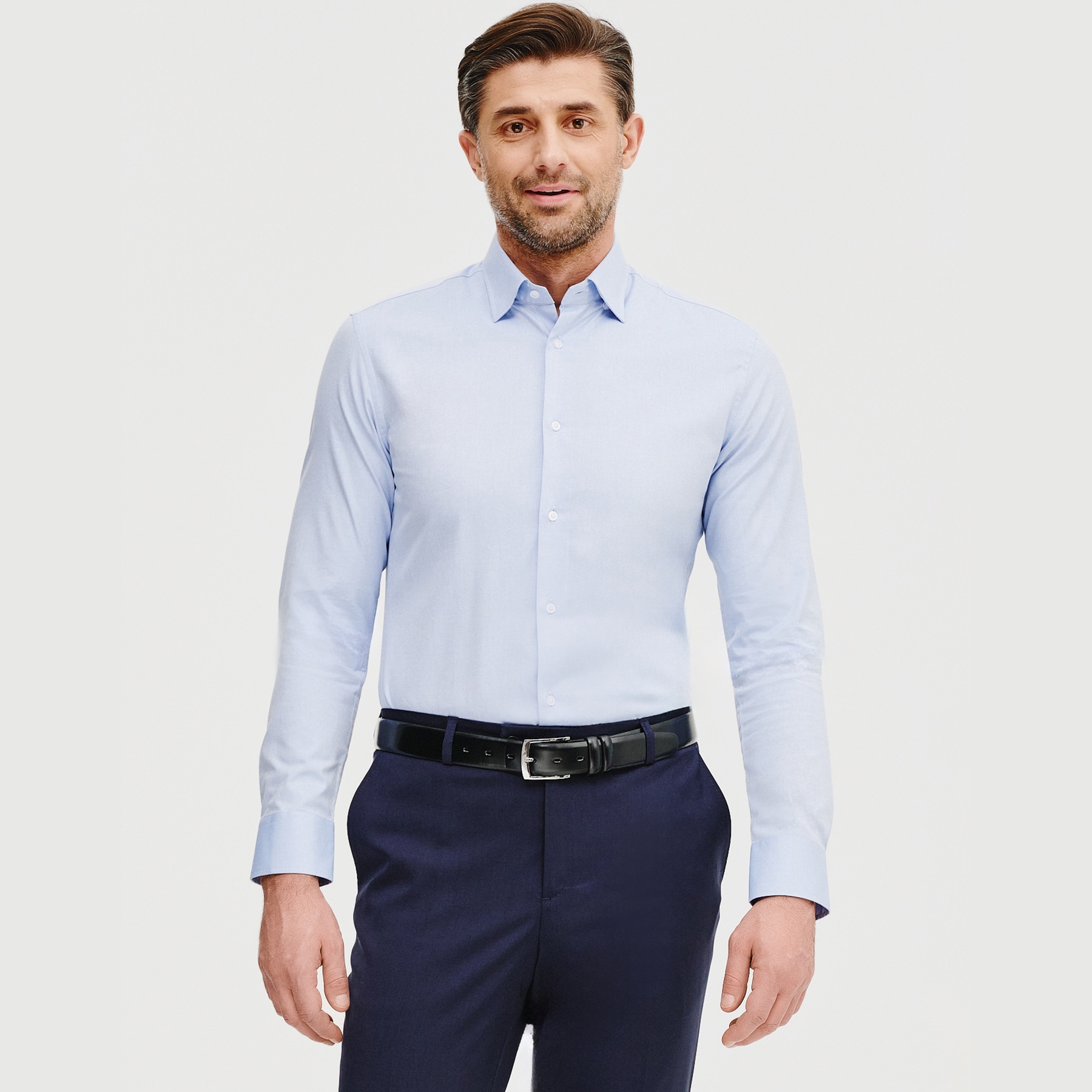 Hladká modrá pánská košile Pako Lorente vel M