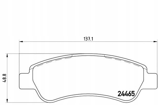 Brembo Brzdové Destičky Citroen Jumper 06- Zadní Asistent řidiče #28