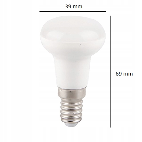 ŻARÓWKA LED REFLEKTOR GRZYB R39 230W 4W = 35W 340lm 3000k E14 CIEPŁA BARWA Stan opakowania oryginalne