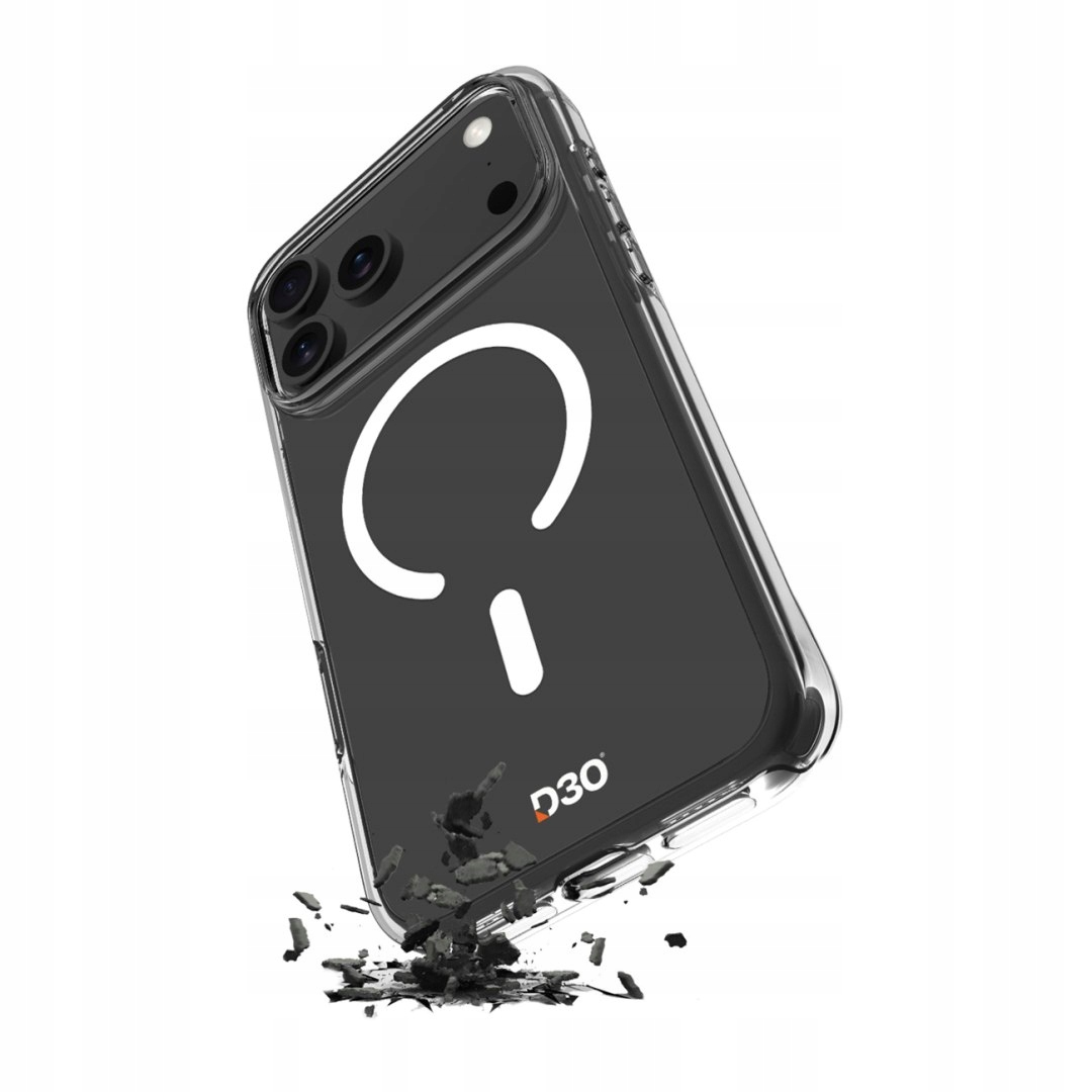 Etui pokrowiec na iPhone 17 Pro Tpu Pc Impact Clear D3O MagSafe przezrocz