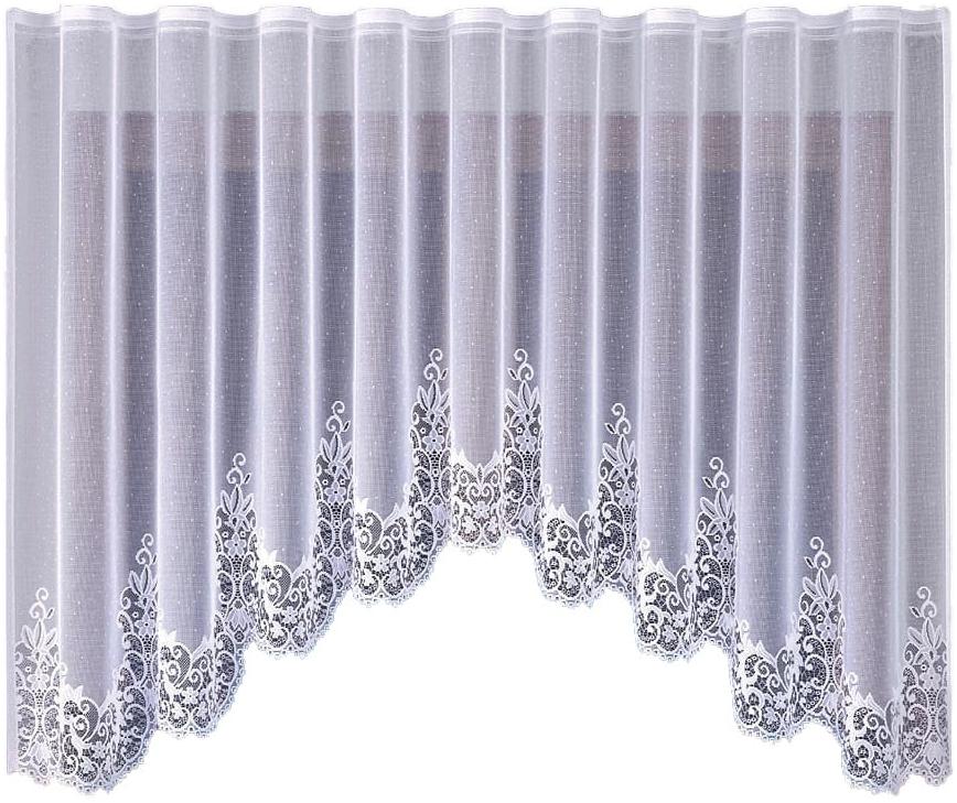 Hotová záclona žakárová záclona 160x530 Berenika Záclony Bílá