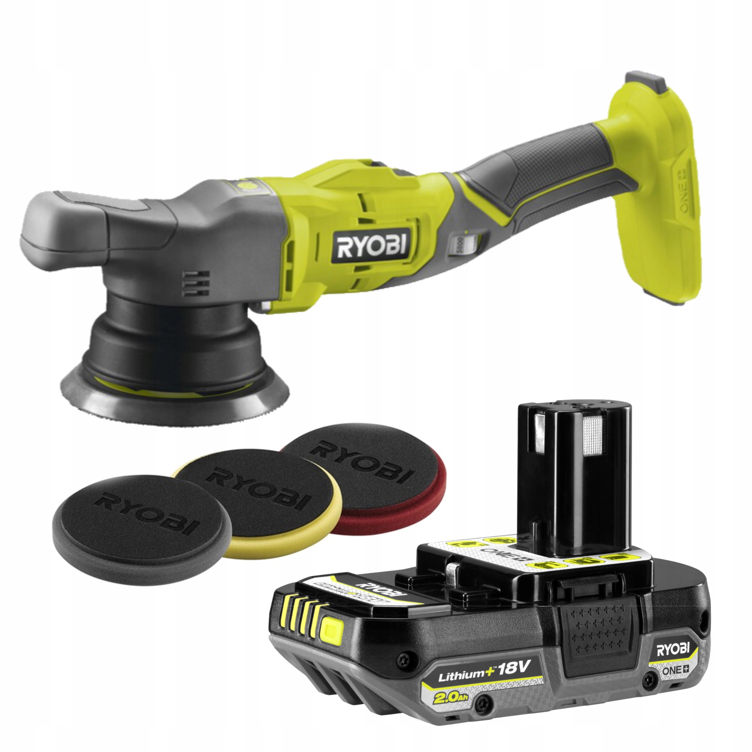 Ryobi Polerka 18V Akumulator Litowo-jonowy One+ 2.0 Ah