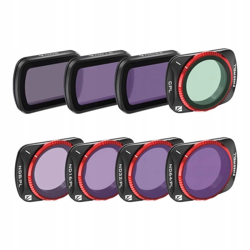 Sada 8 filtrov Freewell Dji Osmo Pocket 3 4 All Day