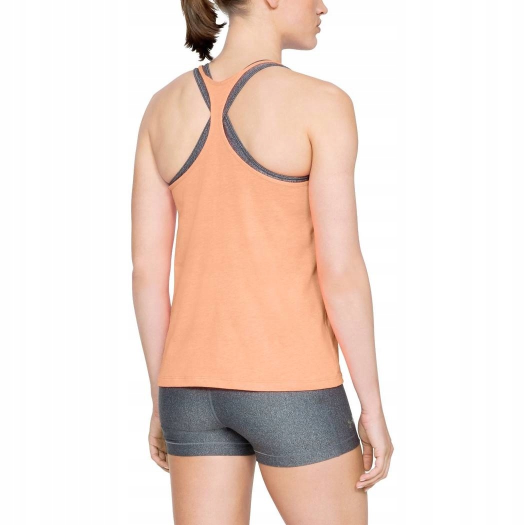 UNDER ARMOUR Solid Tank Top fitness joga bieganie Rękaw bez rękawów