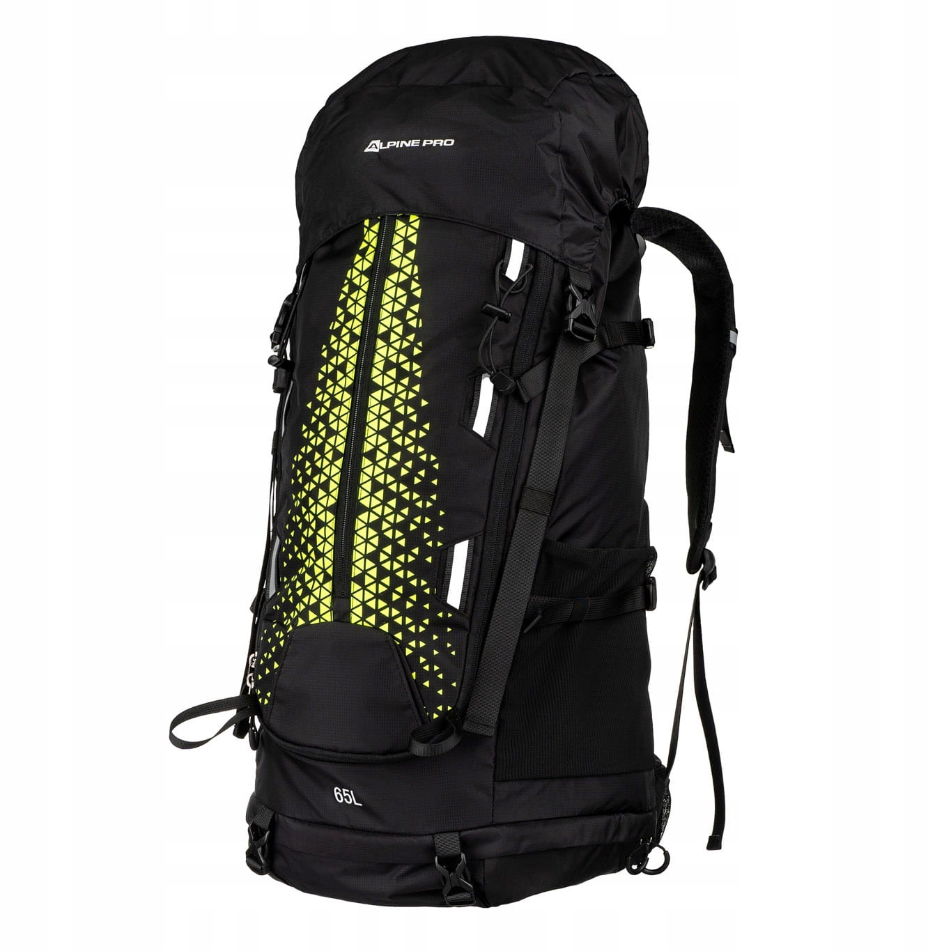 Alpine Pro Plecak trekkingowy z pokrowcem 65l Pige czarny