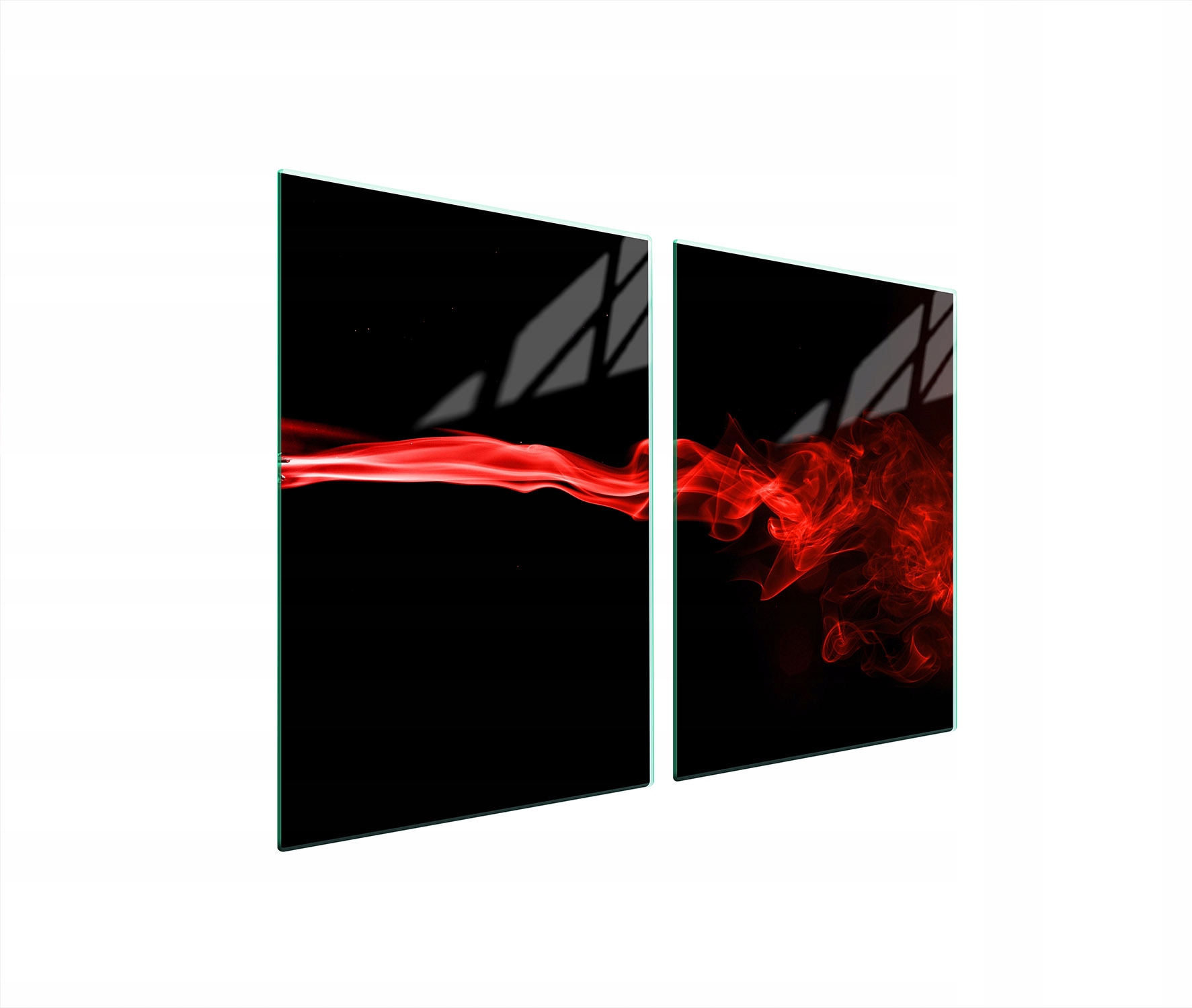 Skleněná Ochranná Deska Do Kuchyně 2x45x52 Černé Tvrzené Sklo