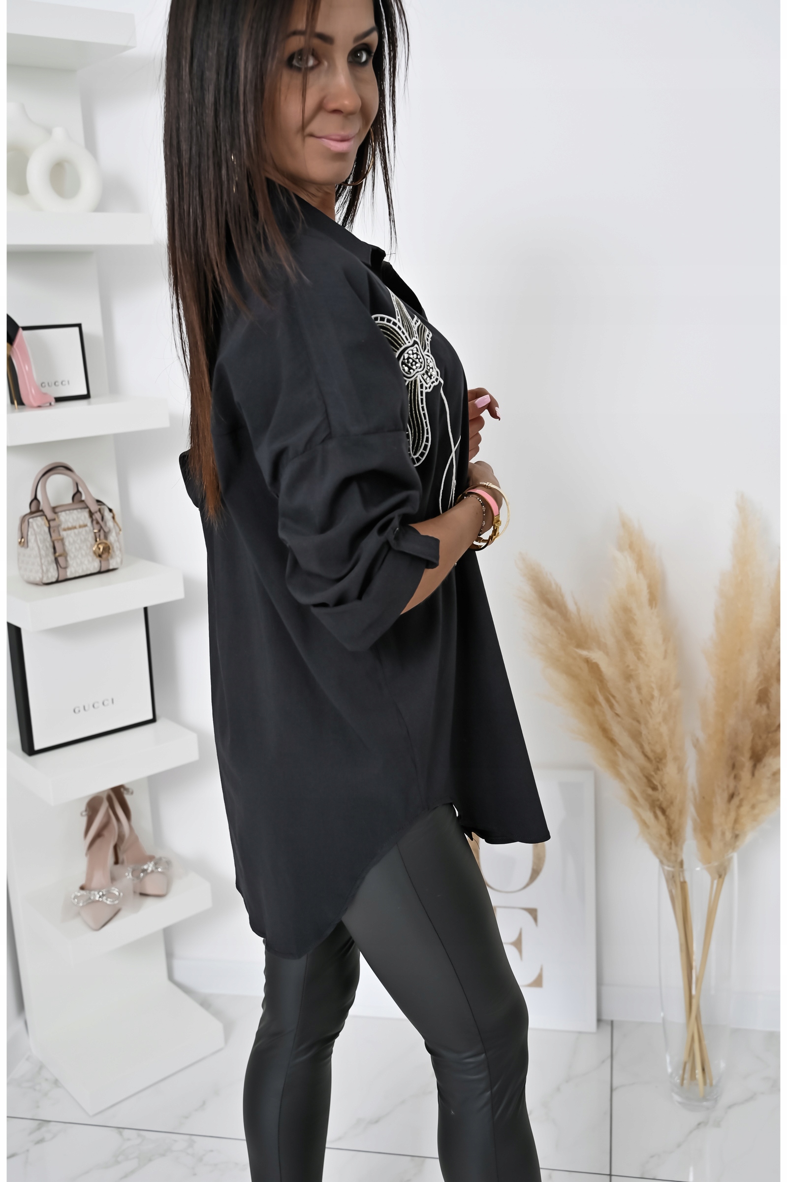 CASUALOWA KOSZULA OVERSIZE EMMELINE! WZ.19 XXL Model Emmeline