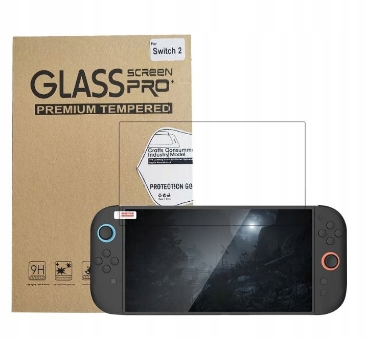 Szkło Hartowane PREMIUM+ 9H do Nintendo Switch 2, szybka na ekran, ochrona