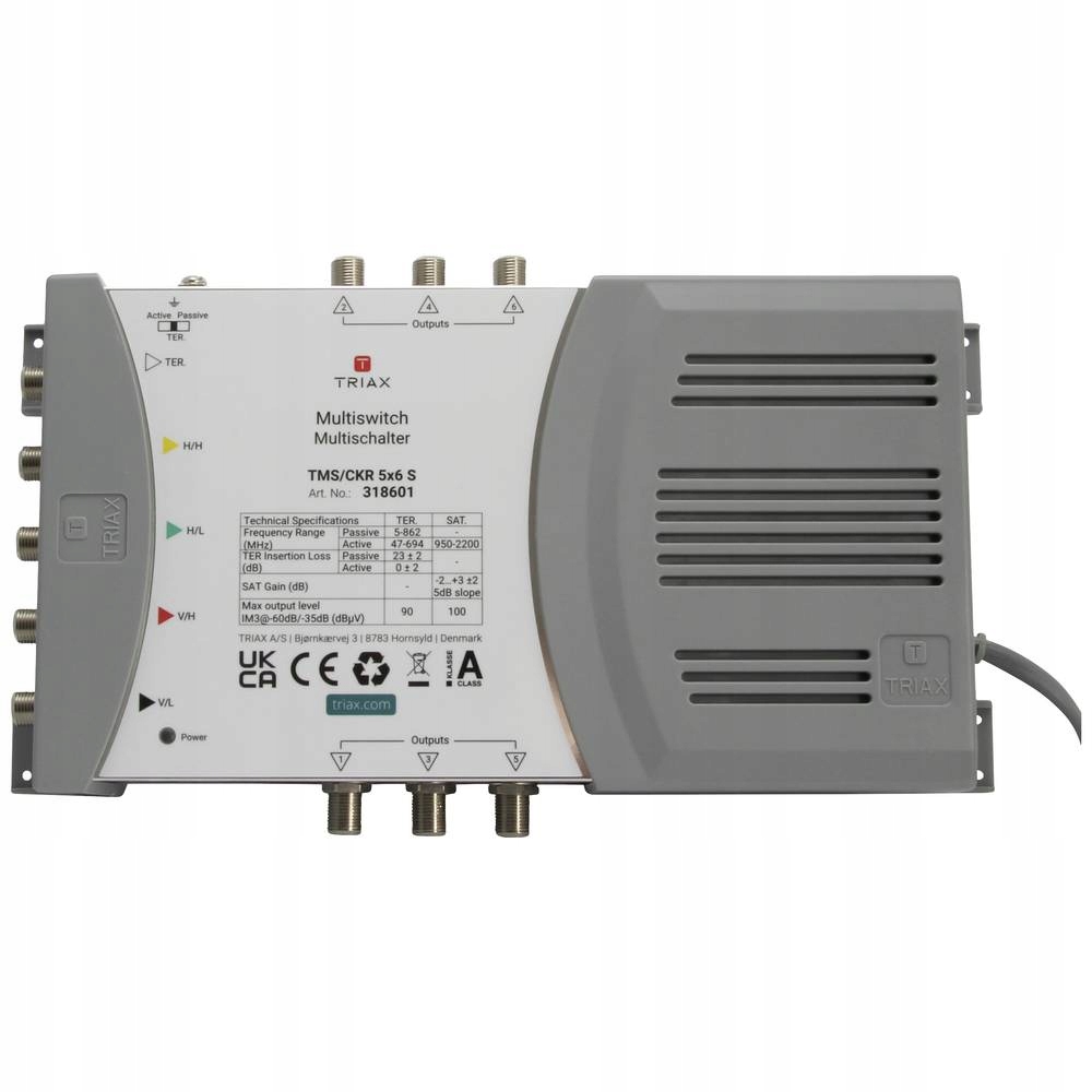 2× MULTISWITCH TMS-5/6S 5 WEJŚĆ / 6 WYJŚĆ TRIAX