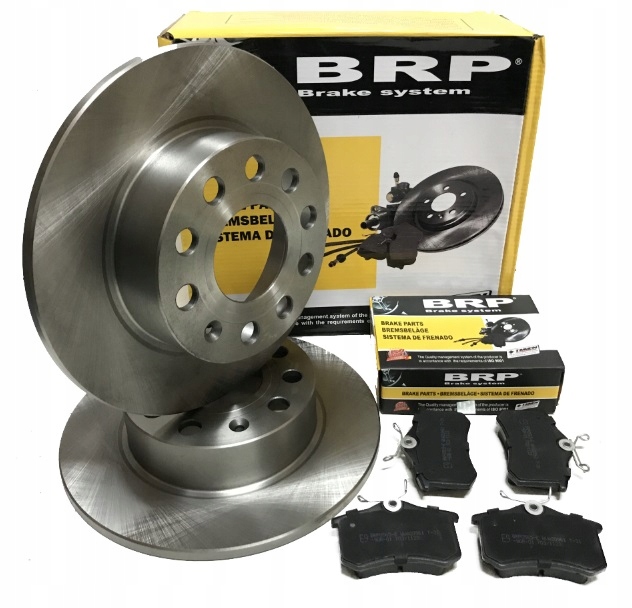 2x Tarcze Hamulcowe +4x Klocki Tył Audi A4 B6 B7 Seat Exeo 245mm.