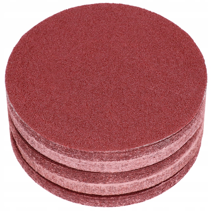 50x Papier Ścierny Krążek Na Rzep 125MM Krążki Bez Otw. P40 Italko