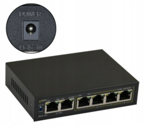 Switch Pulsar S64WP 6 portów czarny
