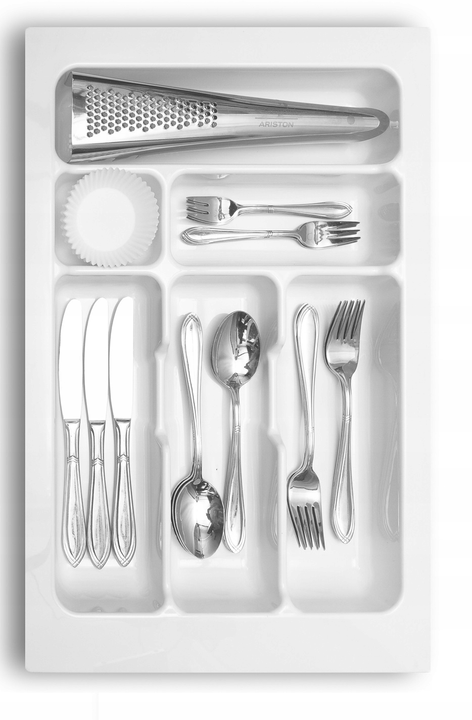 

Wkład Na Sztućce Organizer Do Szuflady 40cm Biały