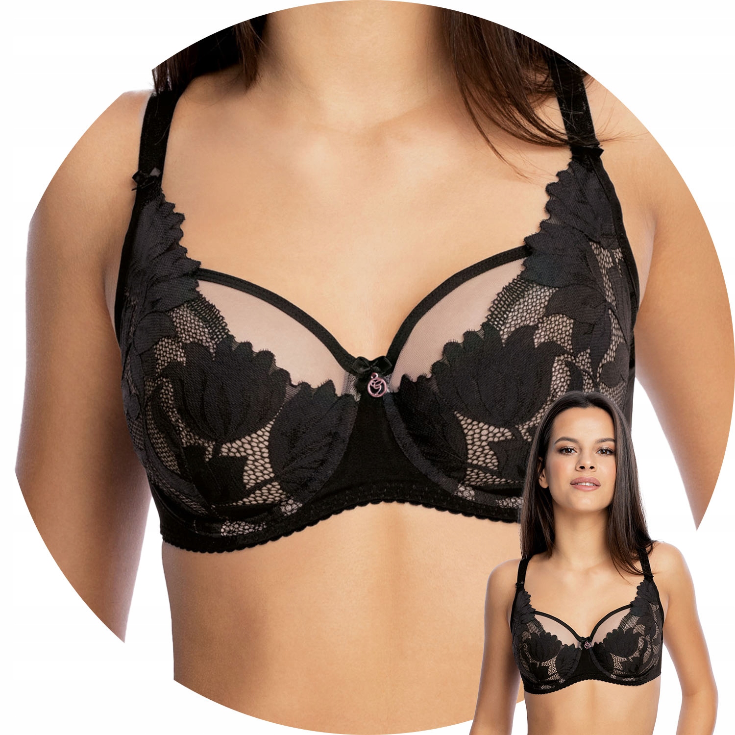 Gaia 1135 Podprsenka měkká černá 65J