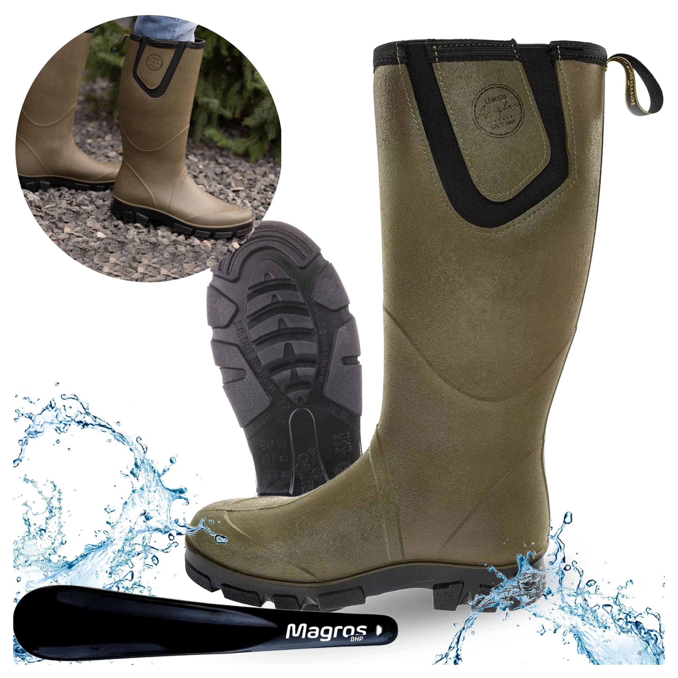 Pánské Holínky Lemigo Angler Pro 719 vel. 42