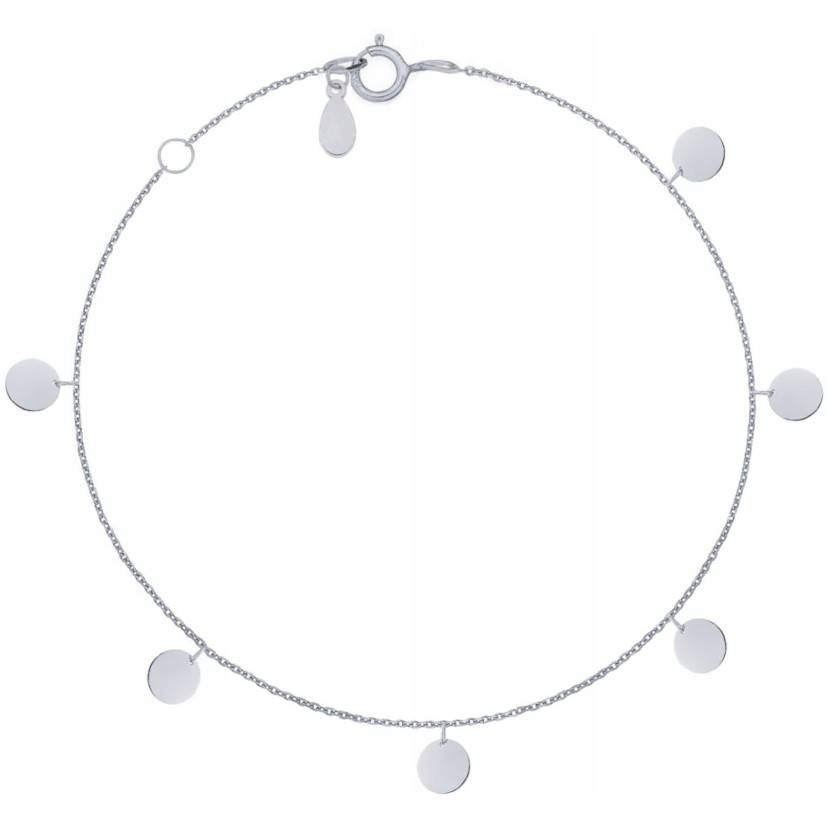 

Srebrna bransoletka 925 Celebrytka Choker Kółko